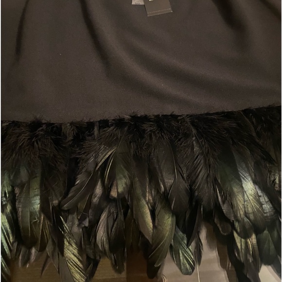 (NWT)🛍️NICOLE BY NICOLE MILLER 10 YR ANNIV SLEEVELESS BLOUSE-FEATHER TOP SZ LRG - Picture 6 of 14